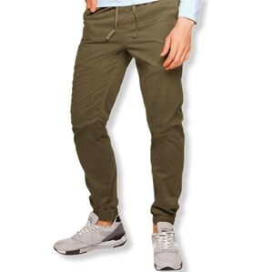 Psycho Bunny Men's Toledo Pants Olive Green Twill Joggers Size XXL / TTG…